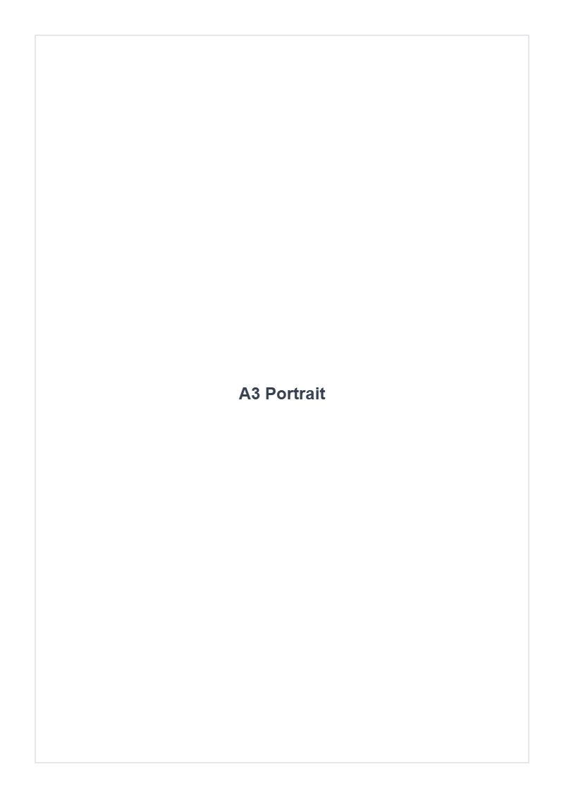 A3 Portrait PDF
