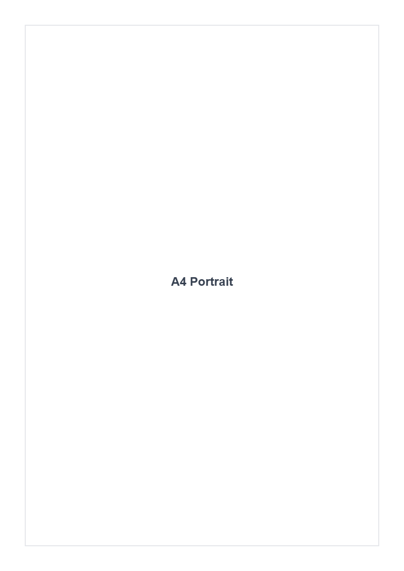 A4 Portrait PDF